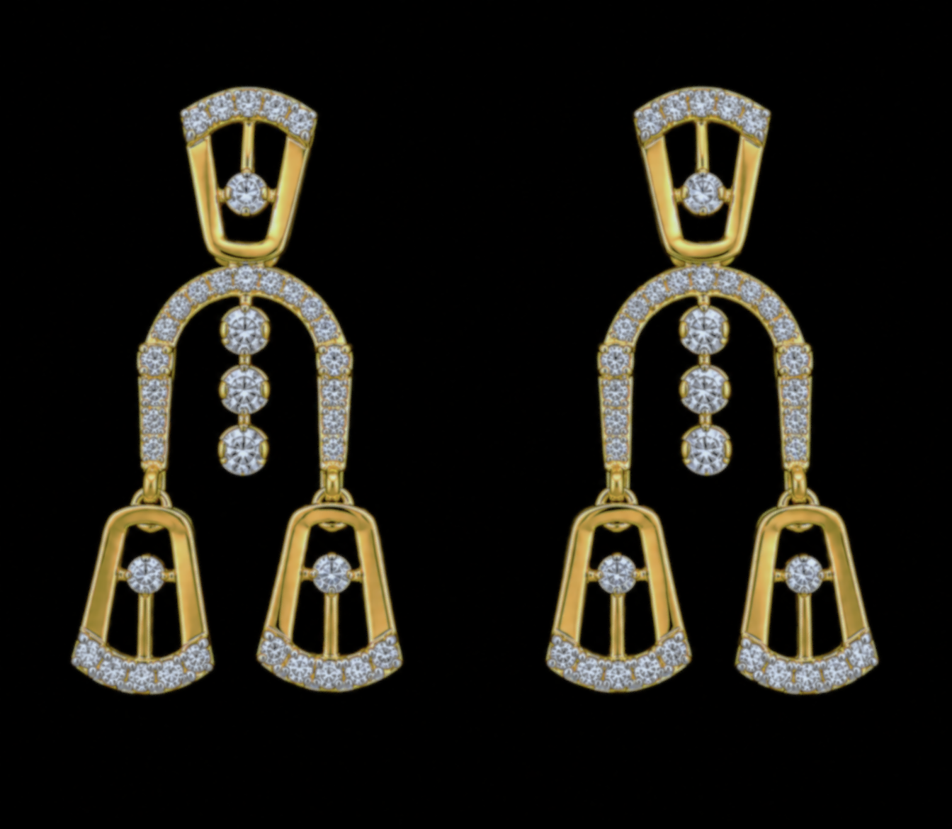 Grand Arcade Diamond Earring