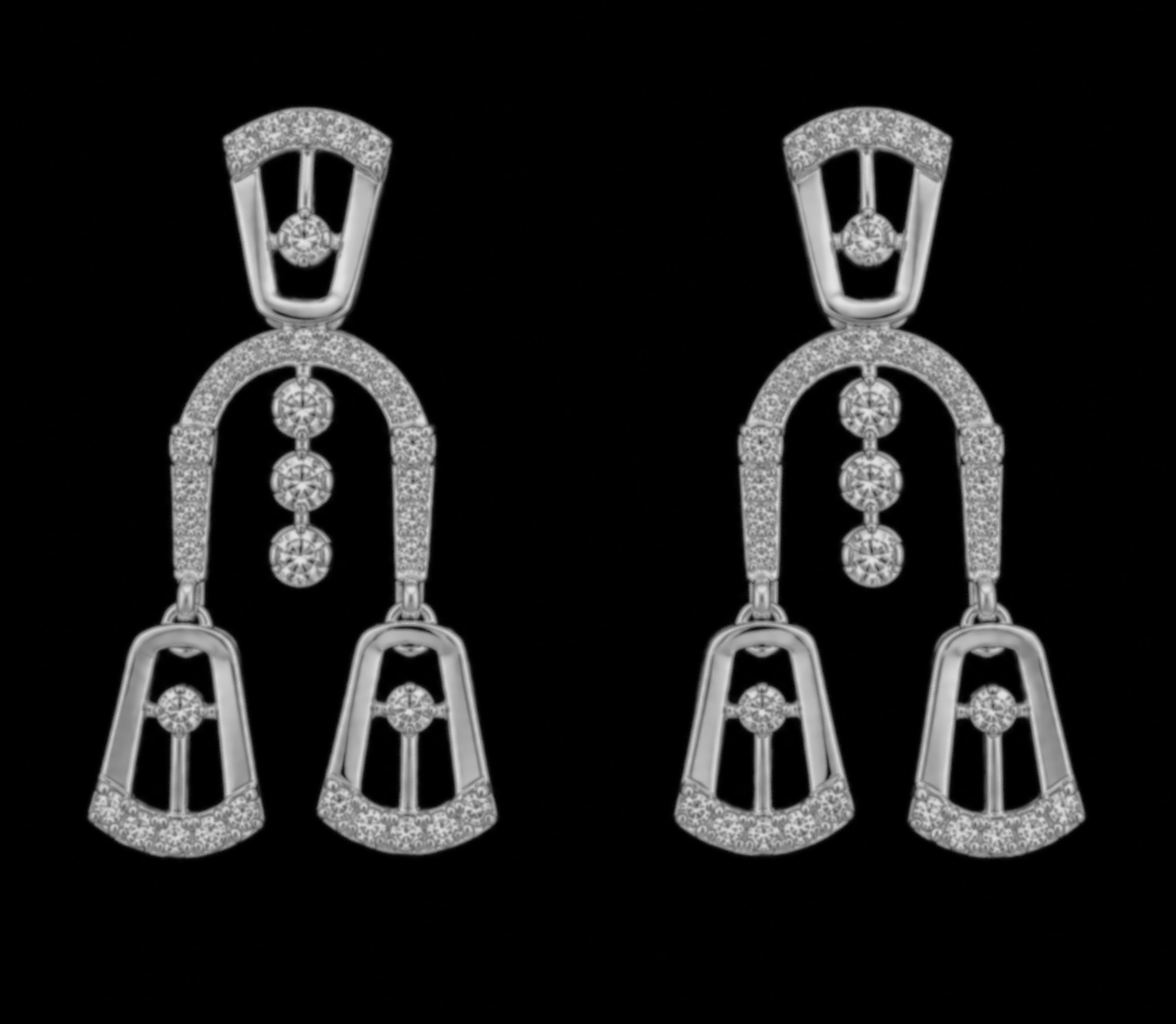 Grand Arcade Diamond Earring