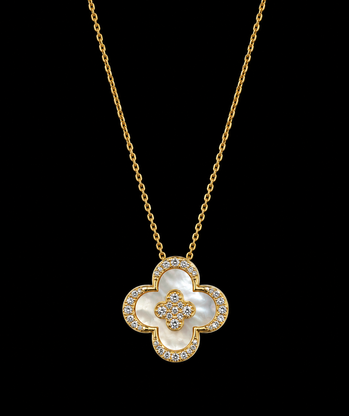 Fortune Clover Diamond Chain