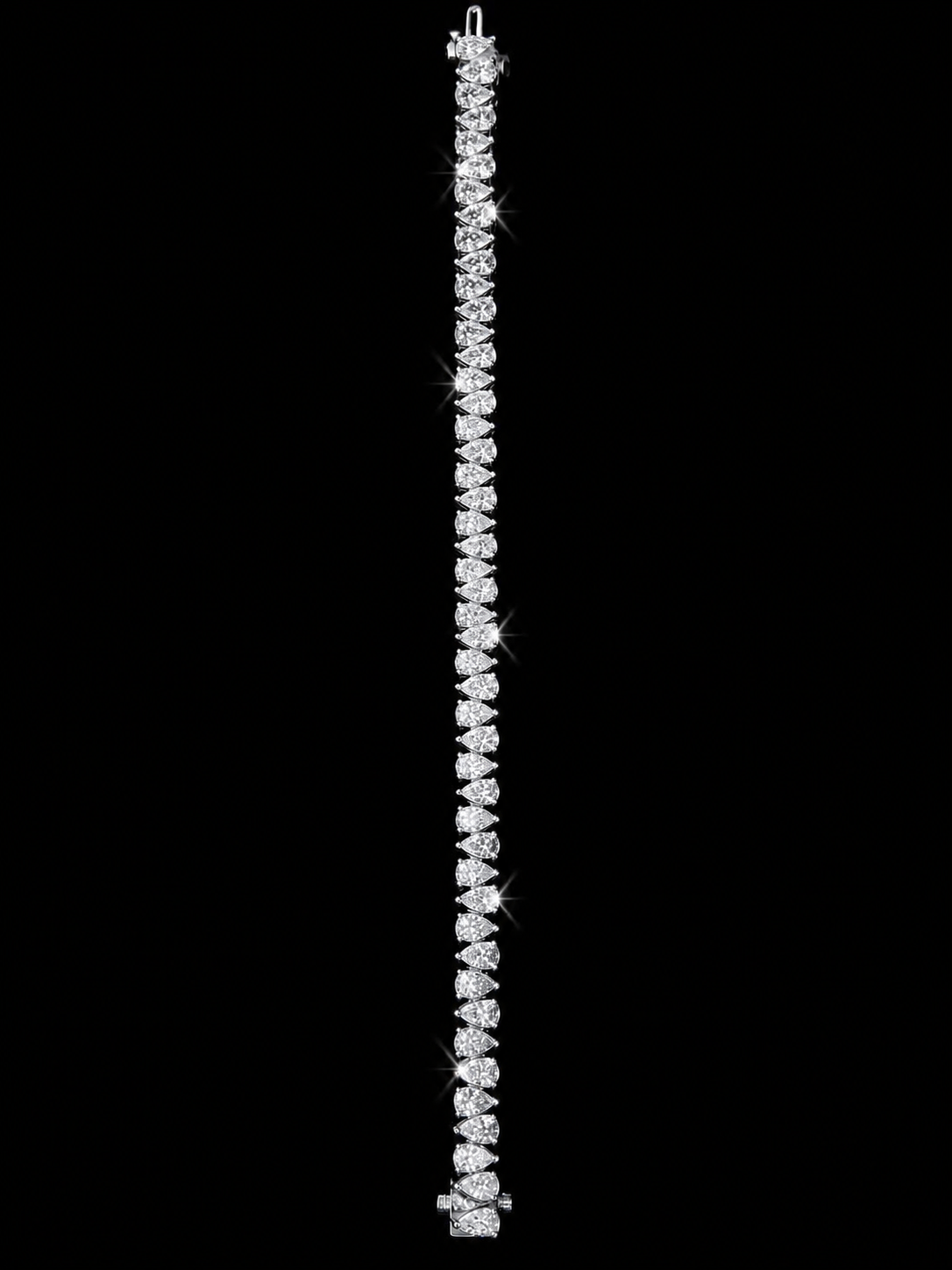 Pear Solitaire Tennis Bracelet