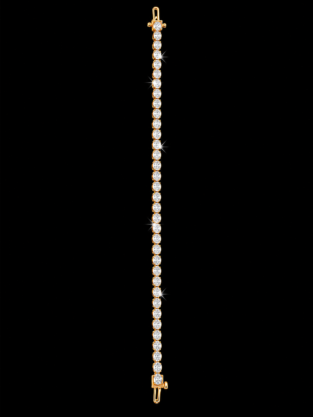 Oval Solitaire Tennis Bracelet