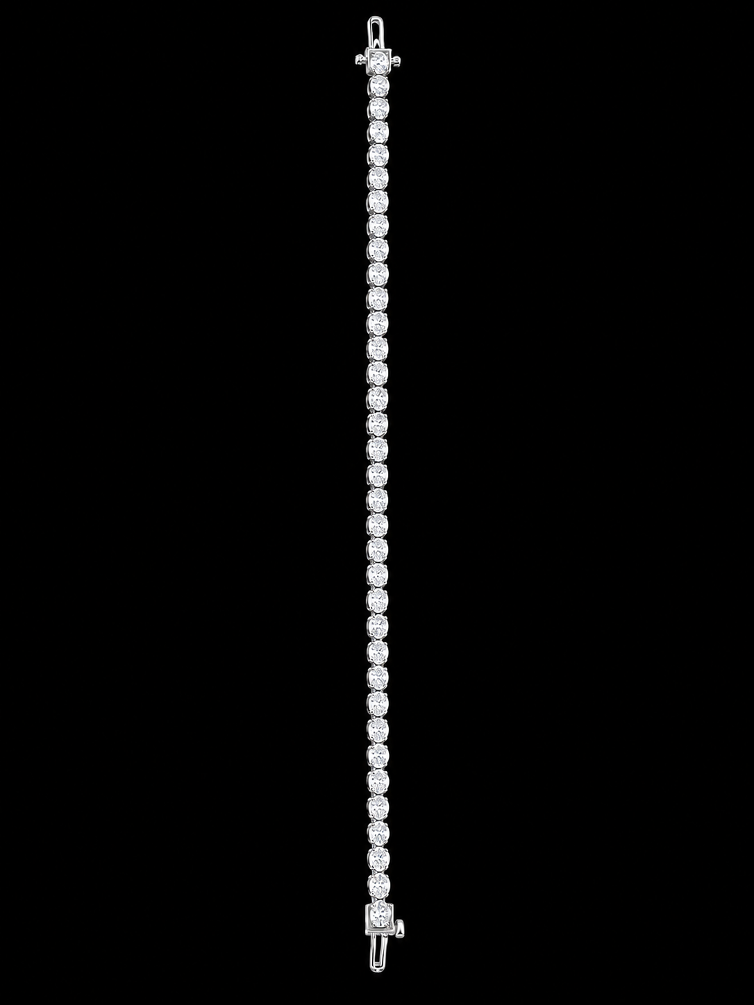 Oval Solitaire Tennis Bracelet