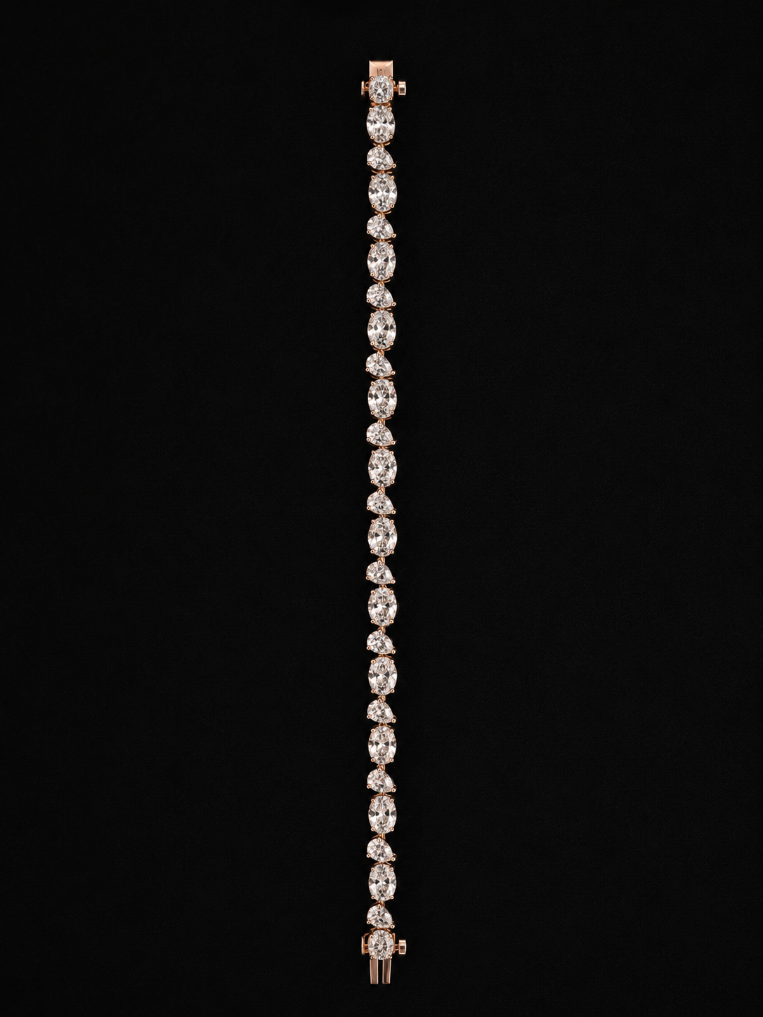 Dual Shape Diamond Tennis Bracelet