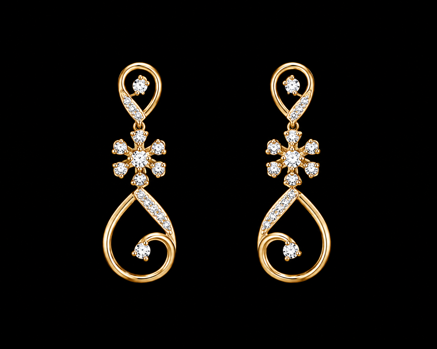 Rosé Élan Earrings