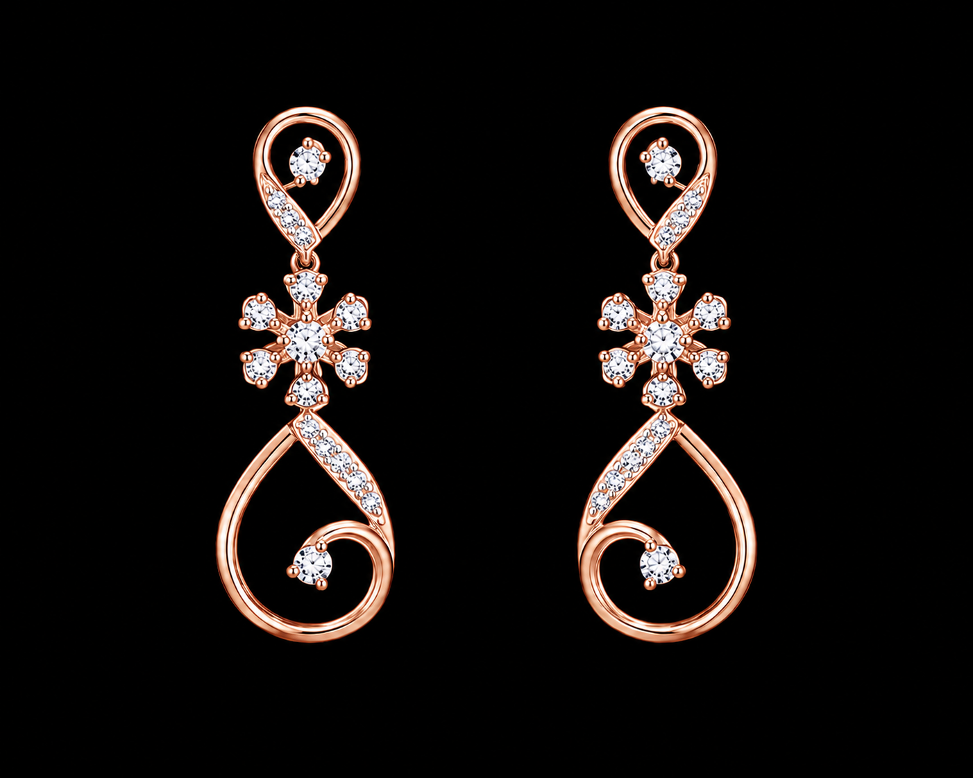 Rosé Élan Earrings