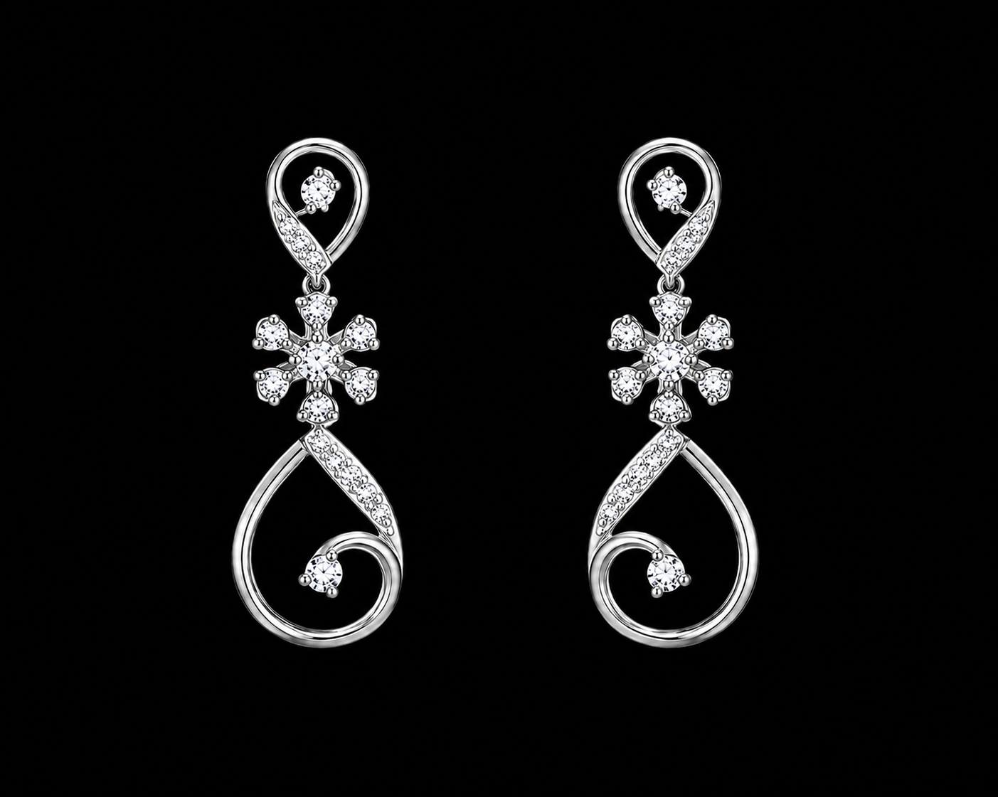 Rosé Élan Earrings