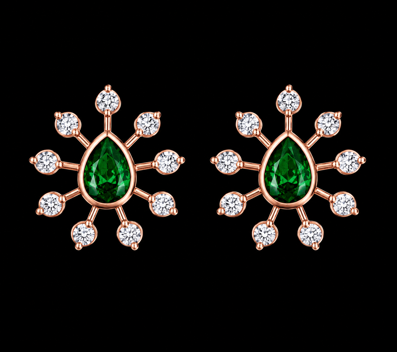 Emerald Radiance Studs