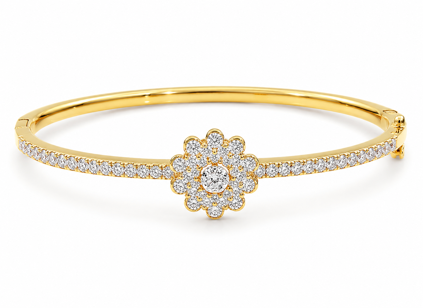Evara Floral Diamond Kada