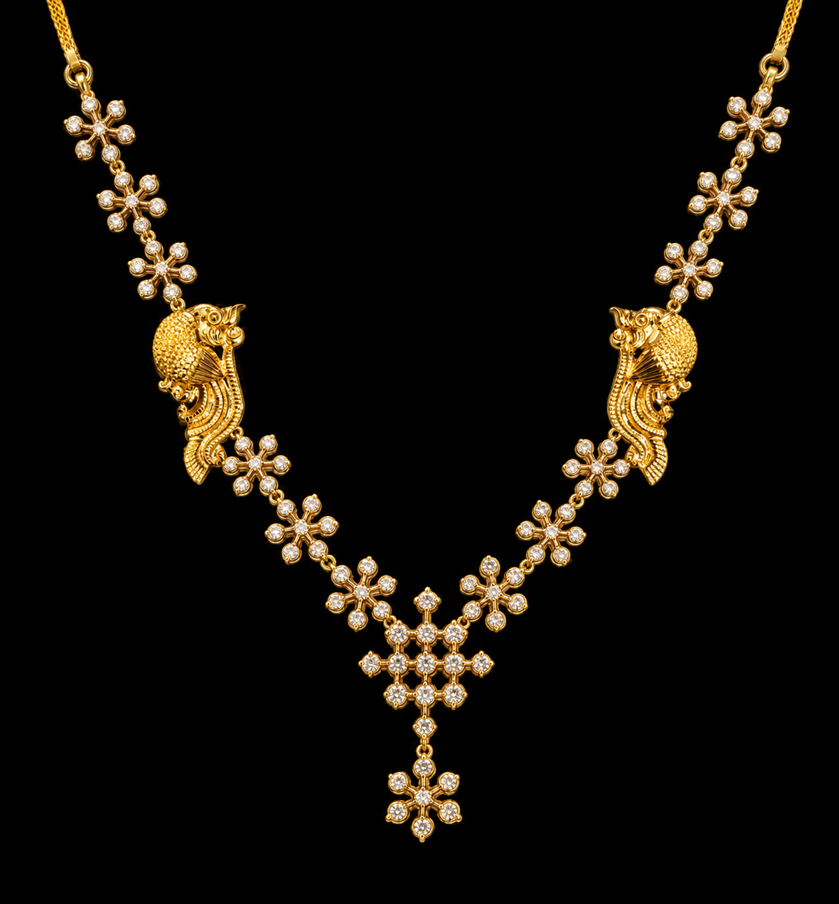 Kanchana Mayuri Diamond Necklace