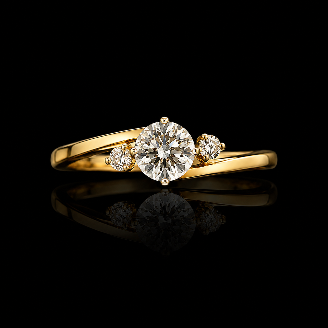Aarohi Twist Diamond Ring