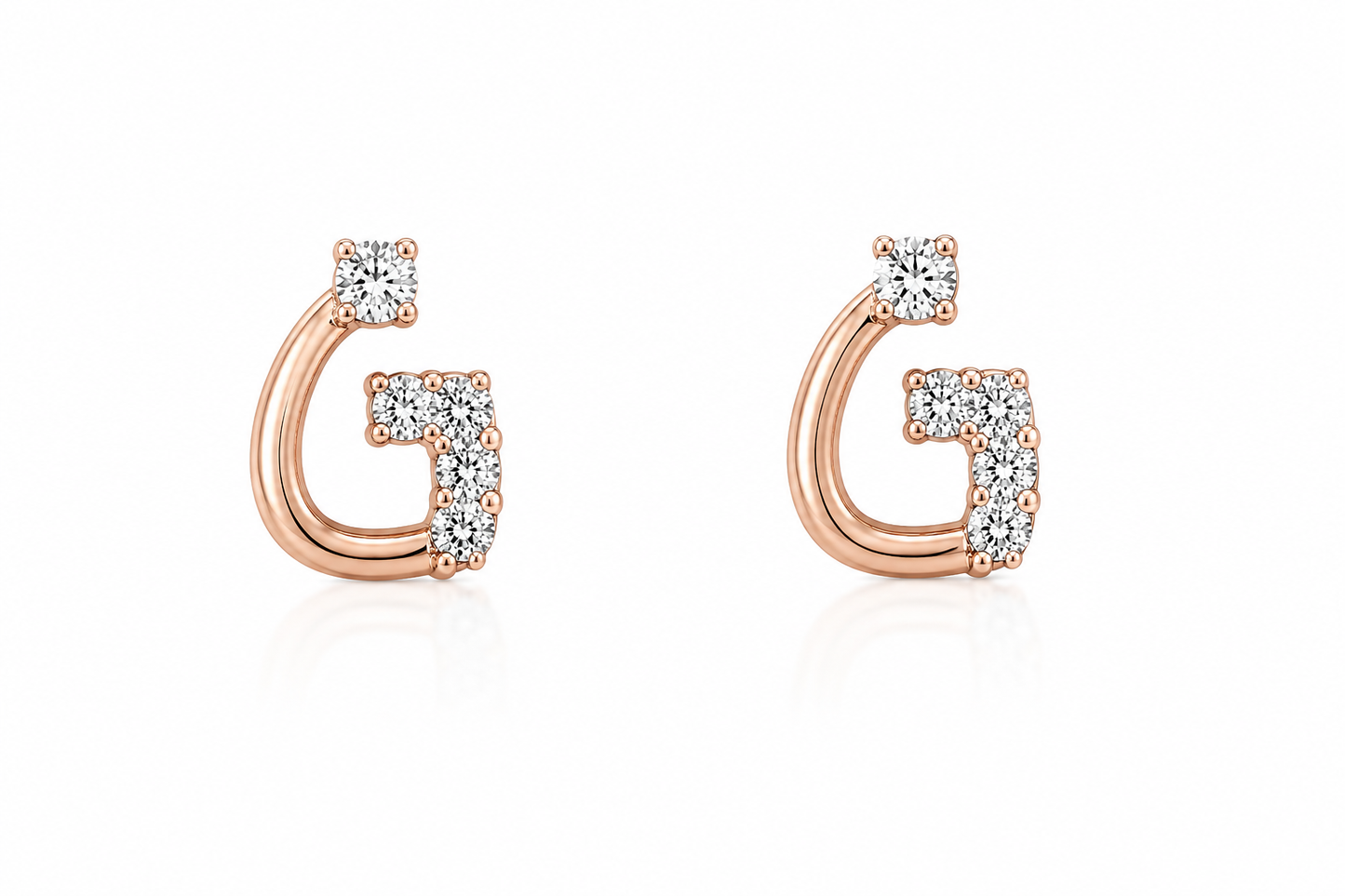 Grace Arc Diamond Earrings