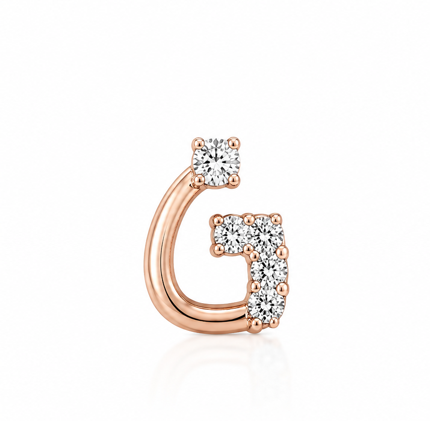Gauri Initial Nose Pin