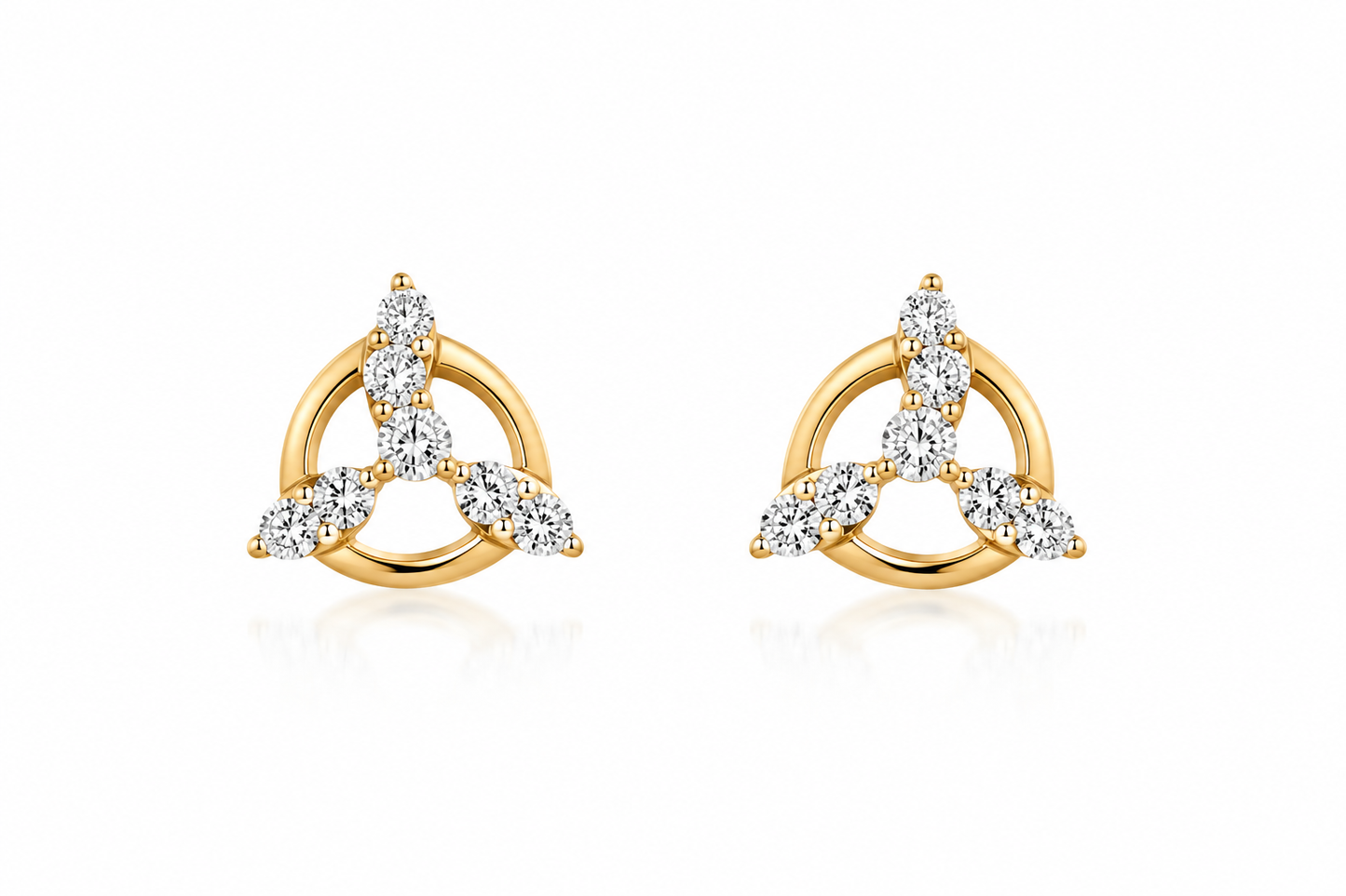 Trinity Glow Diamond Studs