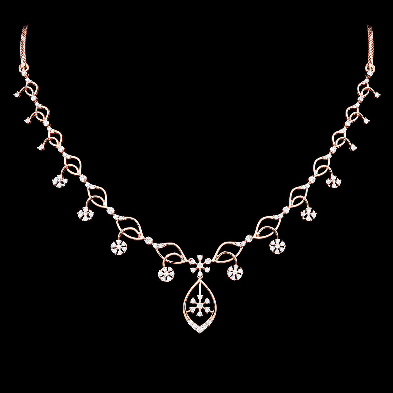 Ethereal Bloom Diamond Necklace
