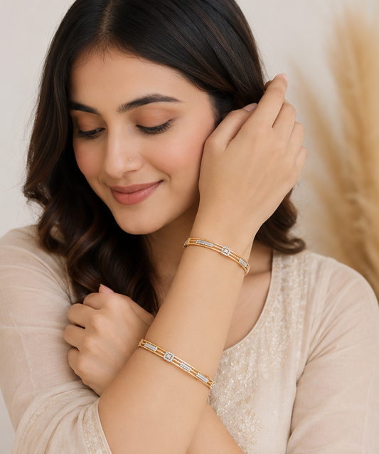 Royal Flush Diamond Bangle