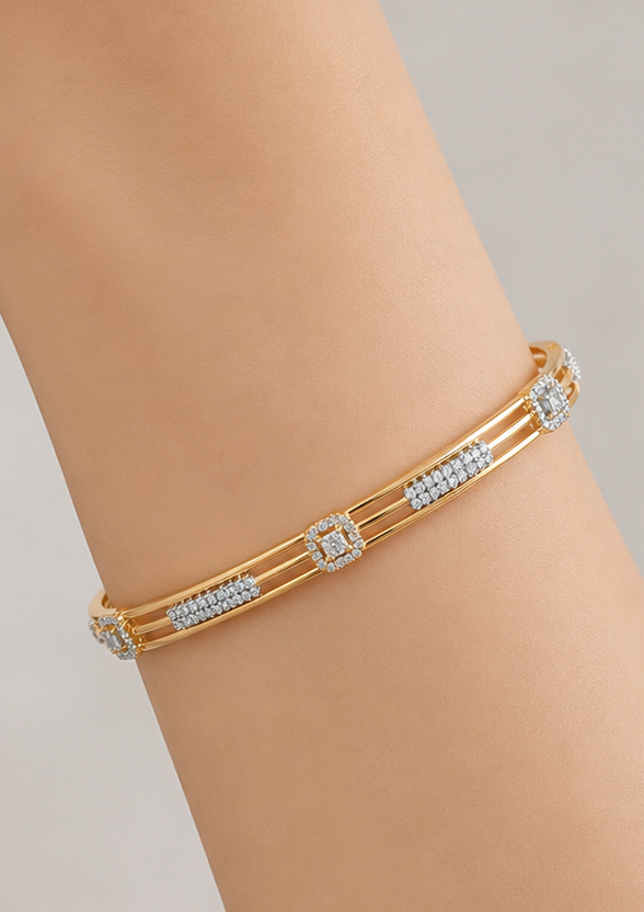 Royal Flush Diamond Bangle