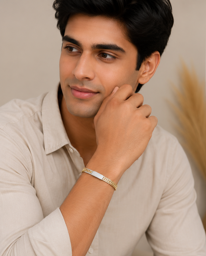 Attractive Diamond Bracelet For Men