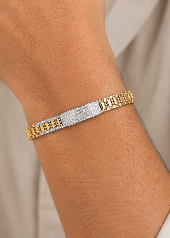 Attractive Diamond Bracelet For Men