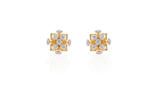 Gilded Ritual Diamond Stud