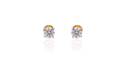 1ct Solitaire Diamond Stud