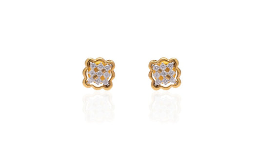 Mandala Diamond Stud