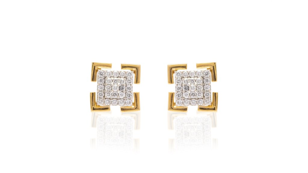 Fractal Diamond Stud