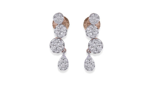 Classic Cluster Diamond Earring