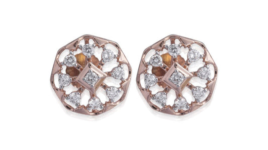 Mandala Diamond Earring