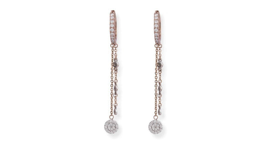 Dangle Drop Diamond Earring