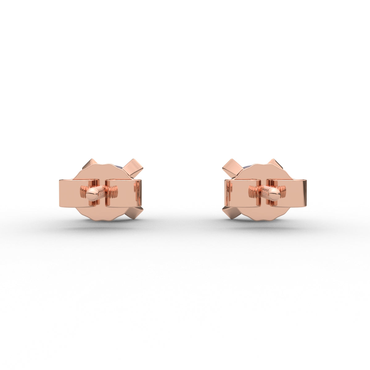 Cross diamond stud