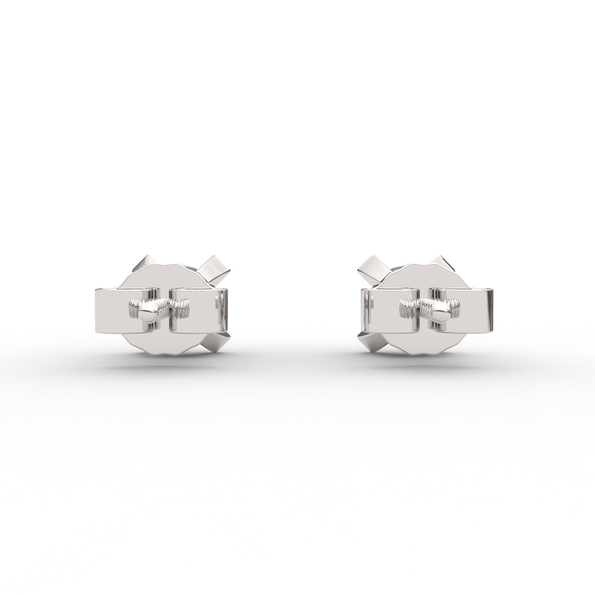 Cross diamond stud