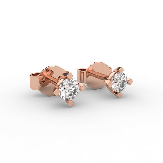 Royal solitaire diamond stud