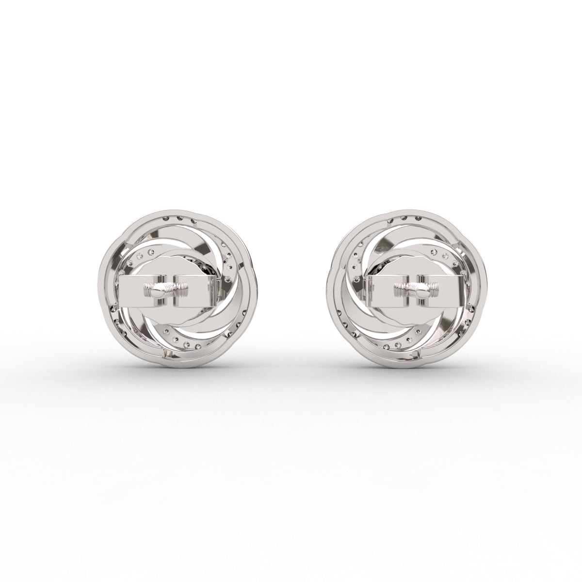 Spiraling Wonder Diamond Stud