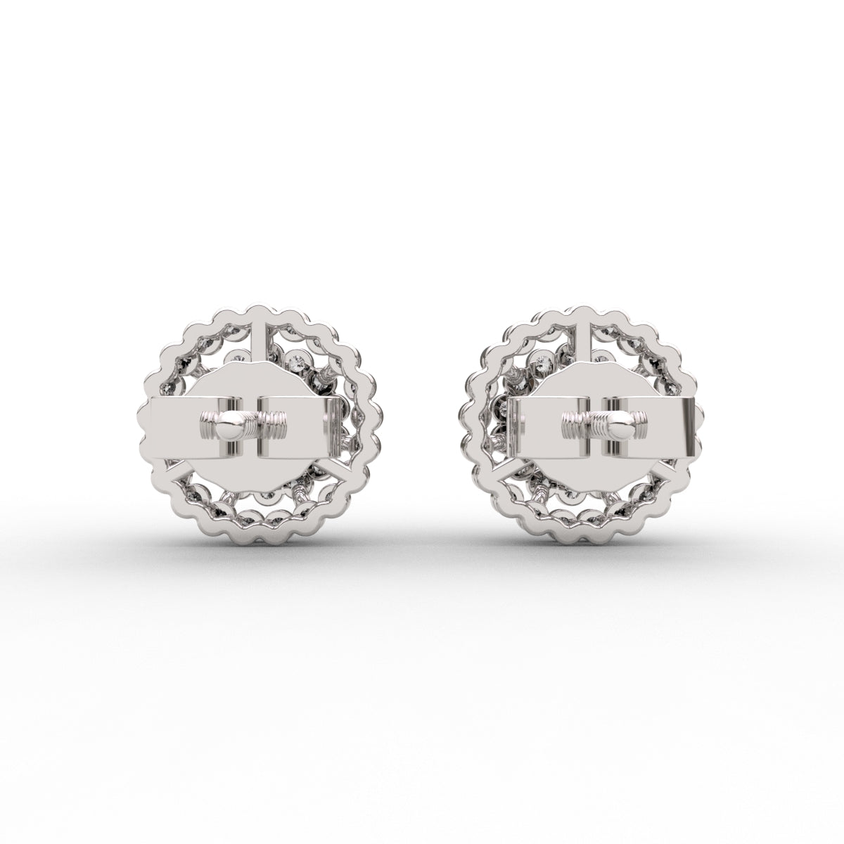 Round Halo Dazzle Earring