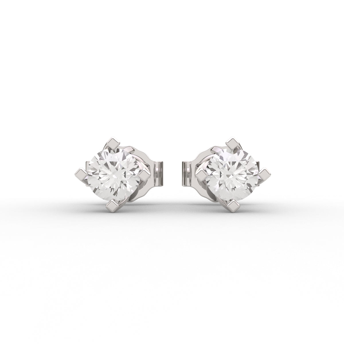 Dazzling Solitaire Earrings