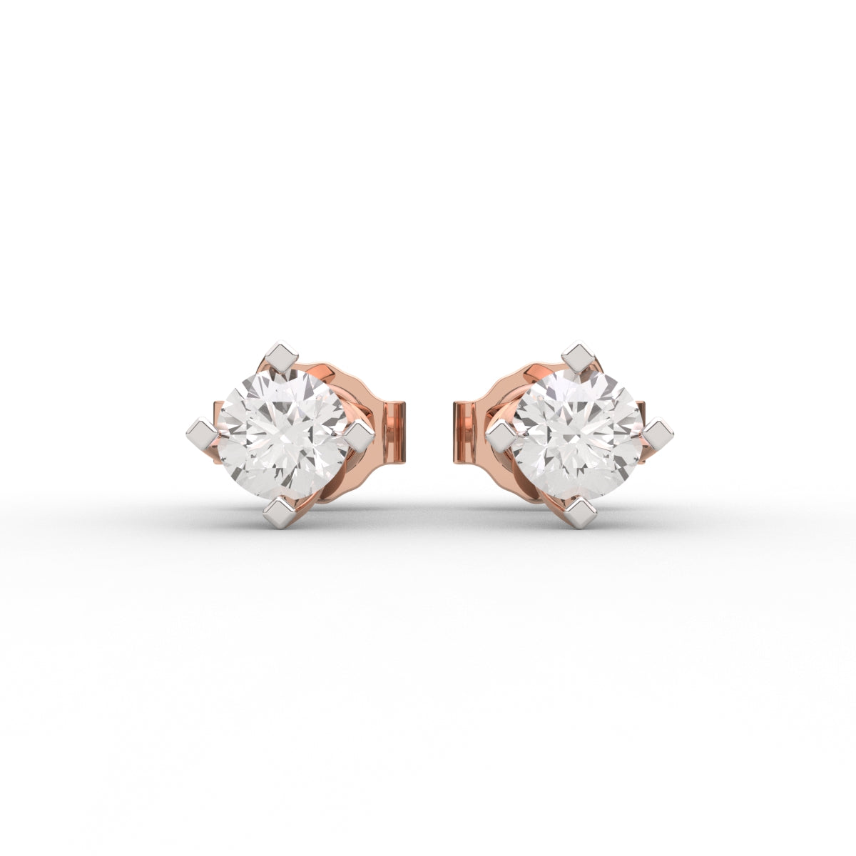 Dazzling Solitaire Earrings