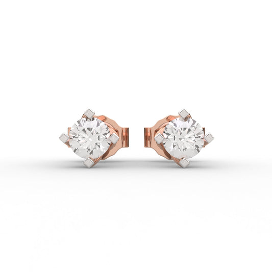 Dazzling Solitaire Earrings