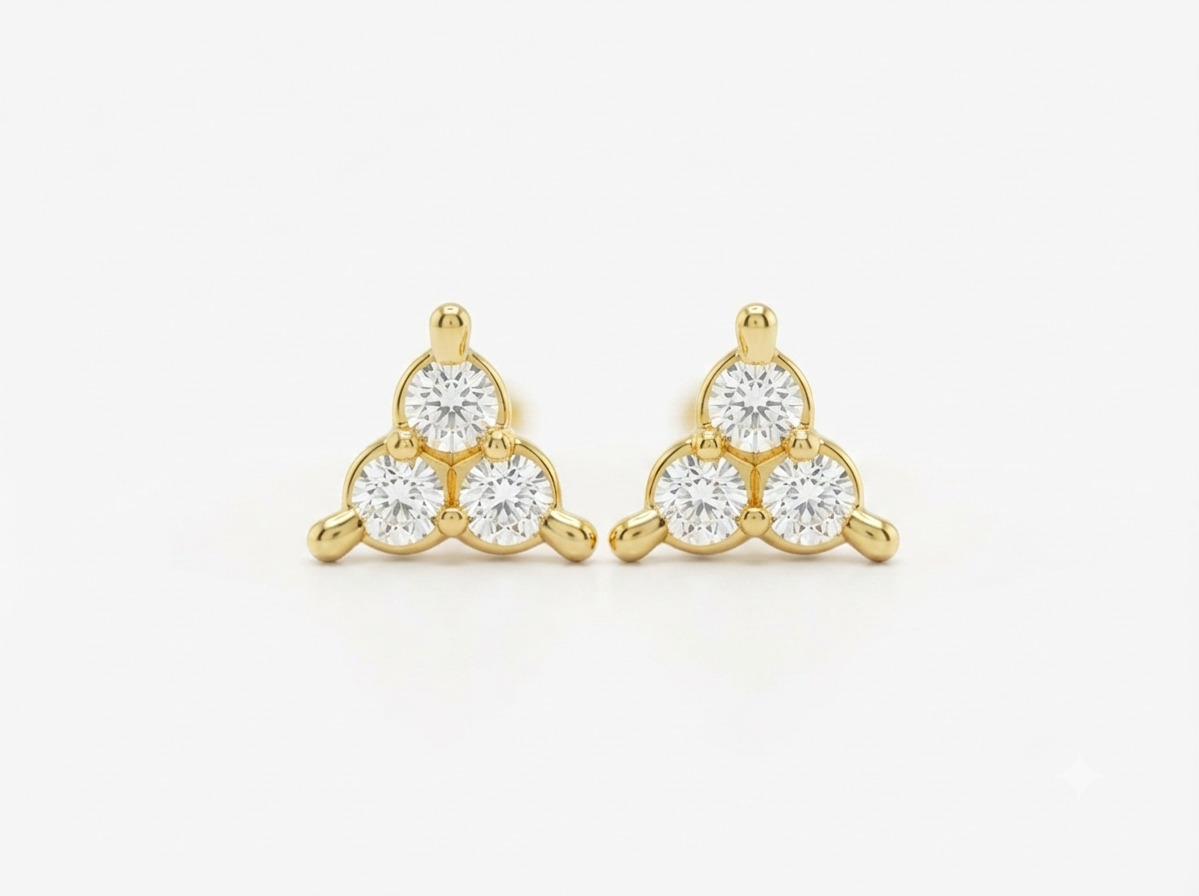 Trinetra Diamond Stud