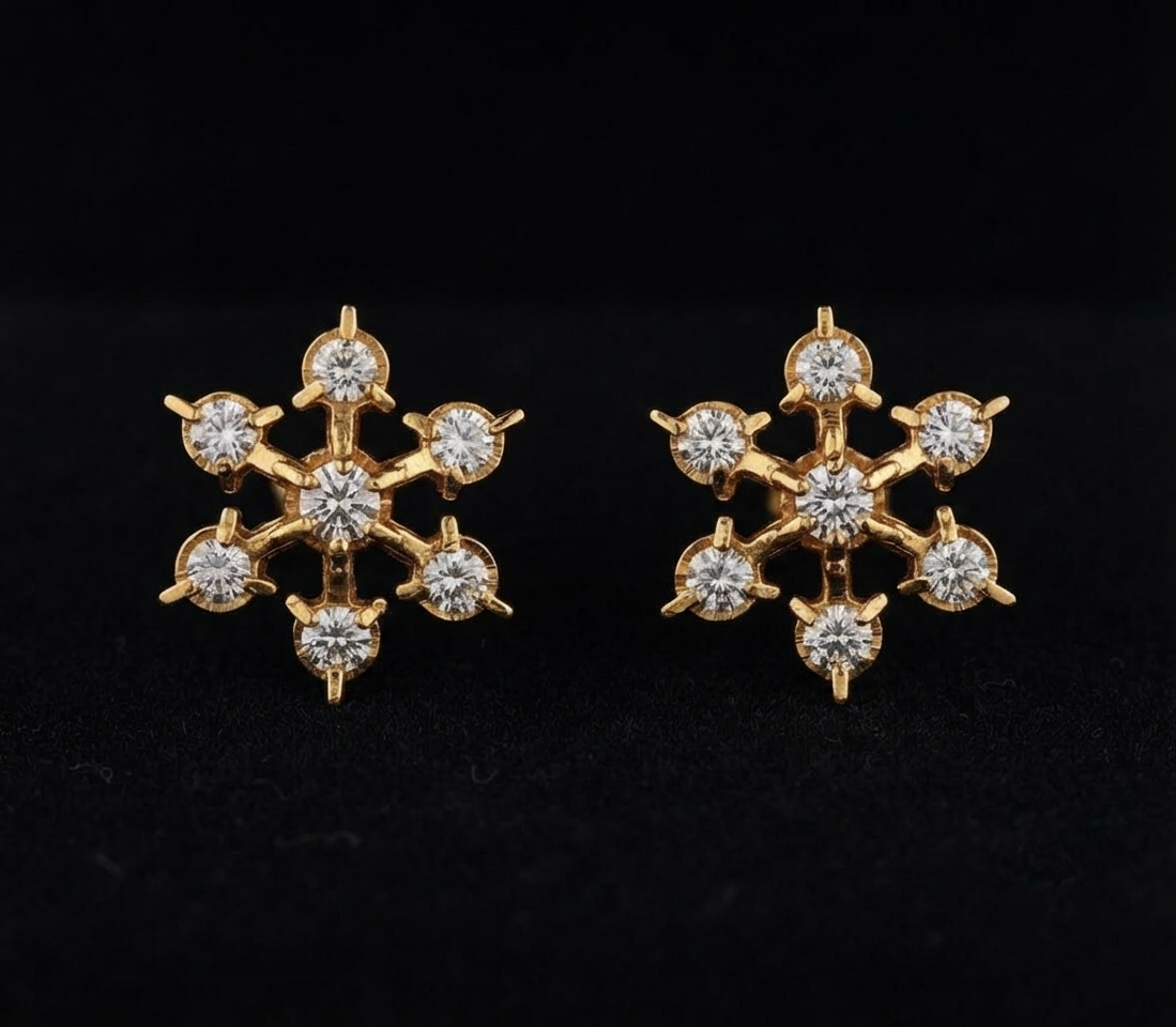 Pavithra Star Diamond Studs