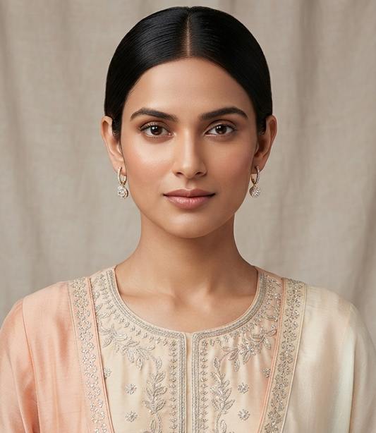 Gilded Halo Hoops