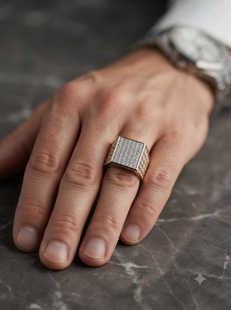 Lavish Diamond Men's Ring