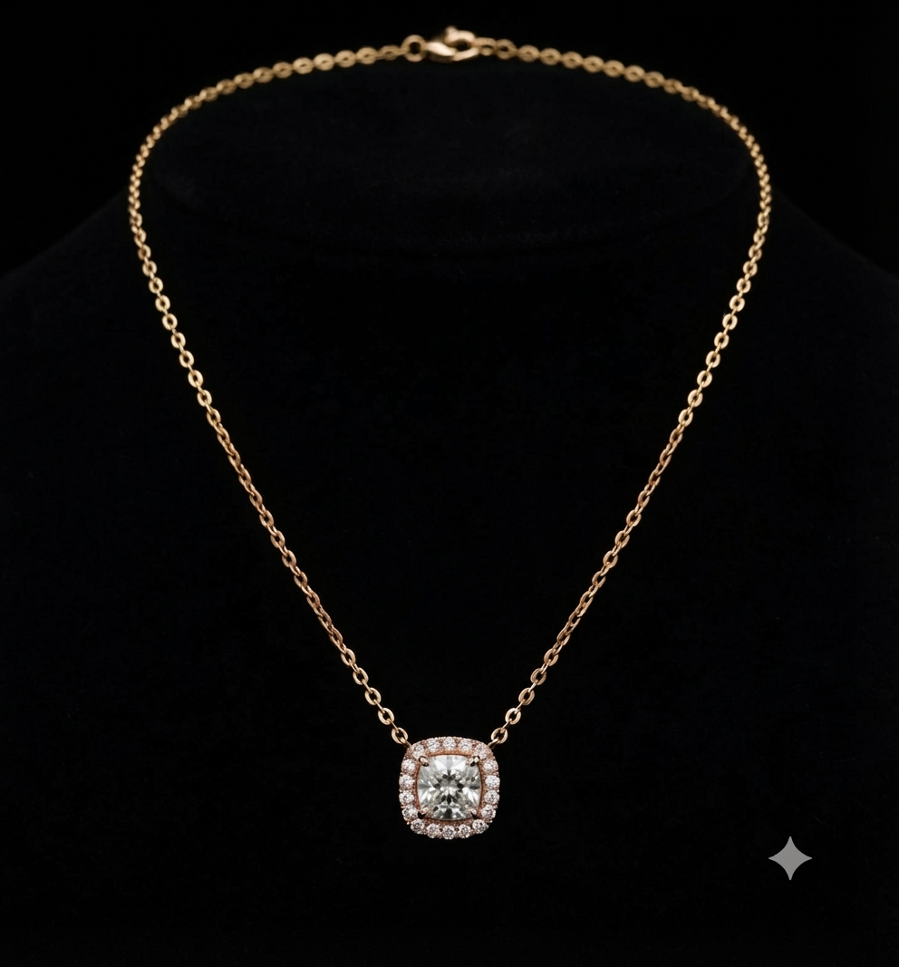 Aaradhya Cushion Necklace