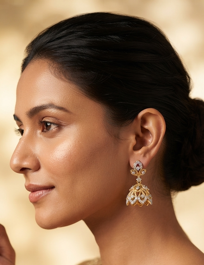 Heritage Filigree Jhumka