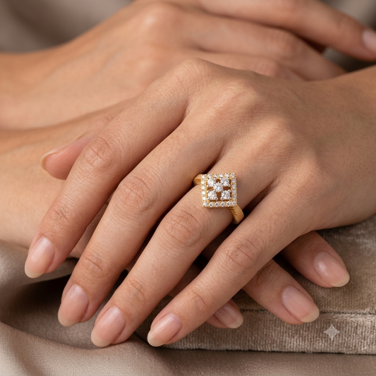 Shooting Star Diamond Ring