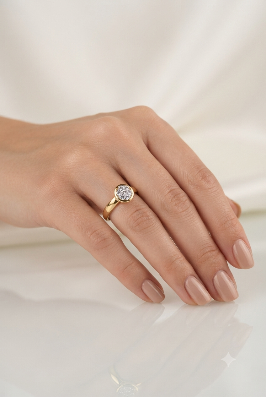 Cluster Bloom Diamond Ring