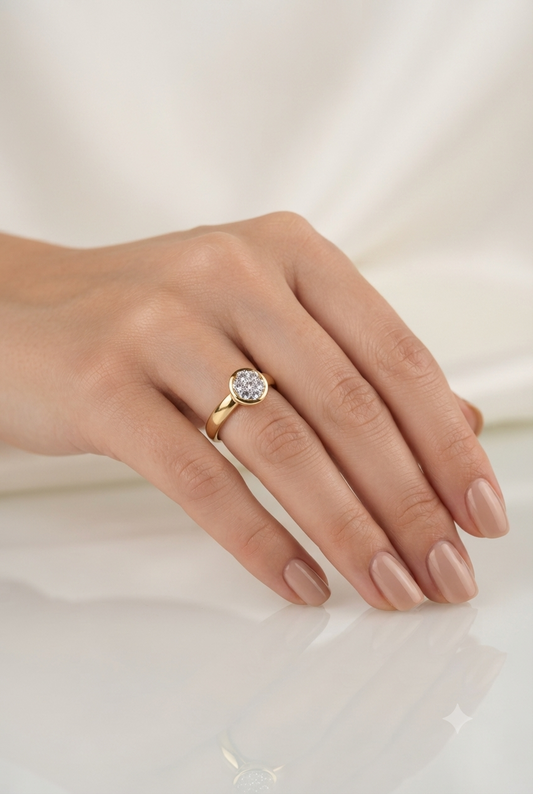 Cluster Bloom Diamond Ring