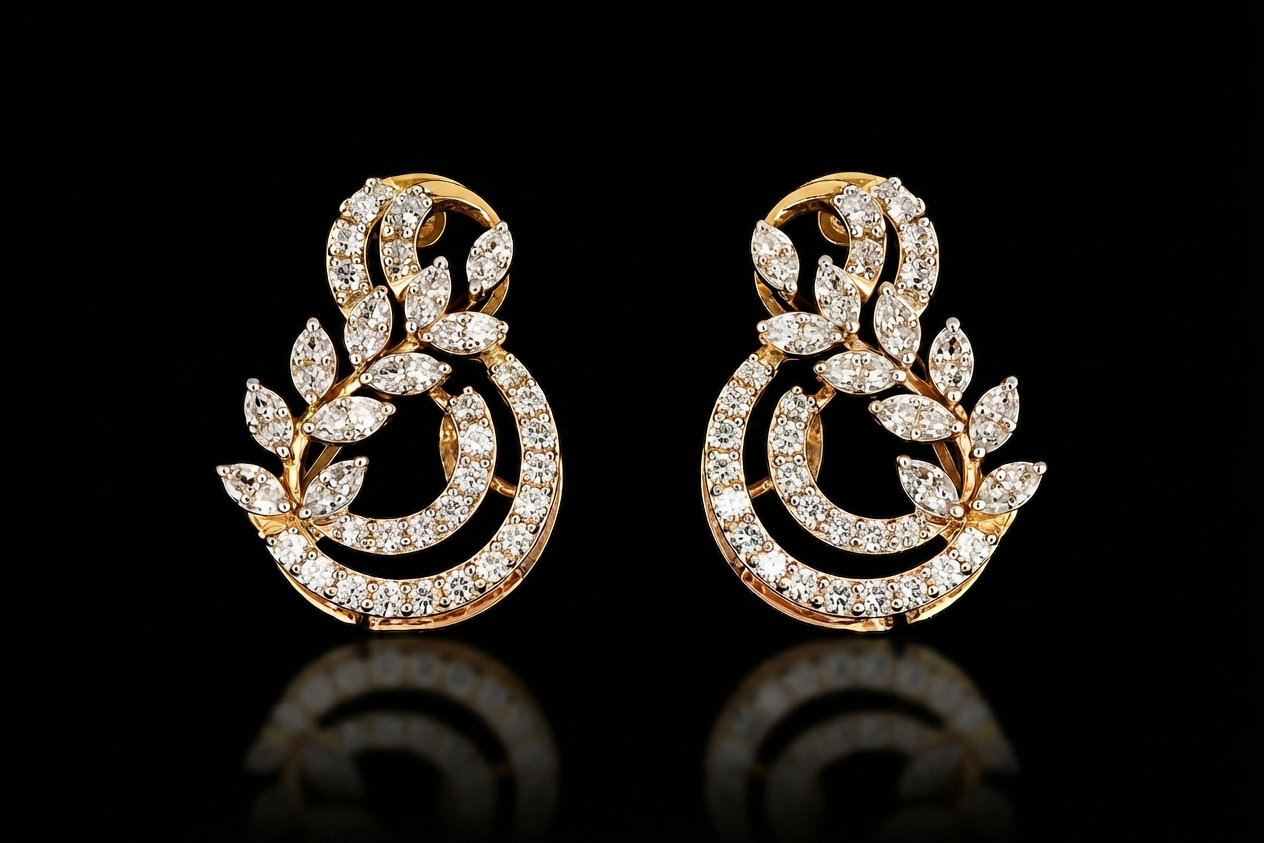 Sitaara Vine Diamond Studs
