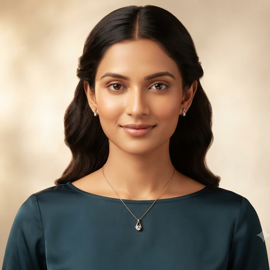 Sienna Solitaire Pendant Set