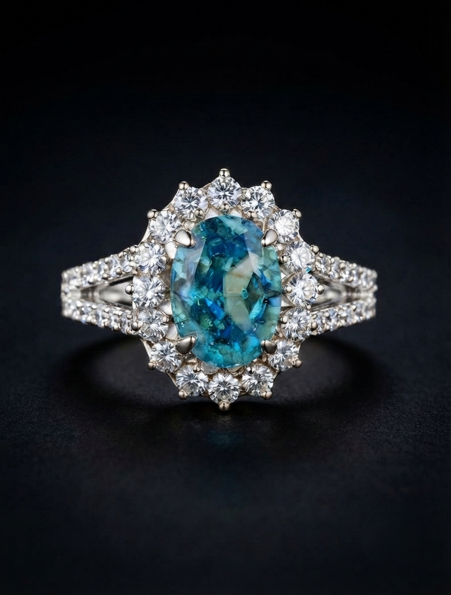 Padma Sapphire Diamond Ring