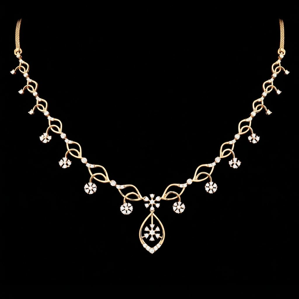 Ethereal Bloom Diamond Necklace
